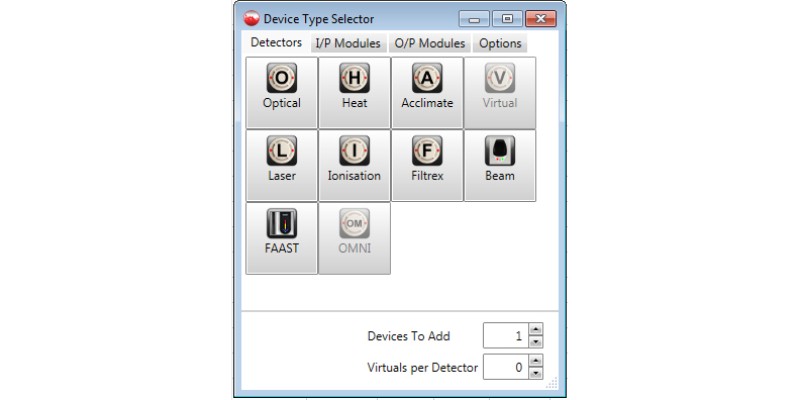 Device type selector